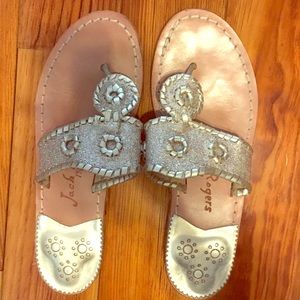 Jack Rogers Gold Sandals Size 6